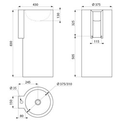 Redo-T 121720 avec trou de robinetterie