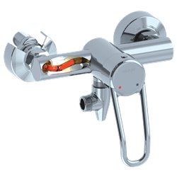Mitigeur douche Securitouch 2739 à cartouche classique manette ajourée, raccords STOP/CHECK