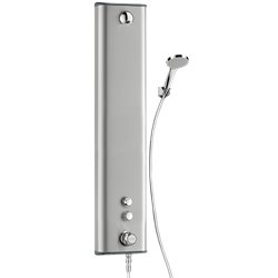 Panneau de douche Securitherm 792324 temporisé, alimentation haute par robinet d'arrêt droit