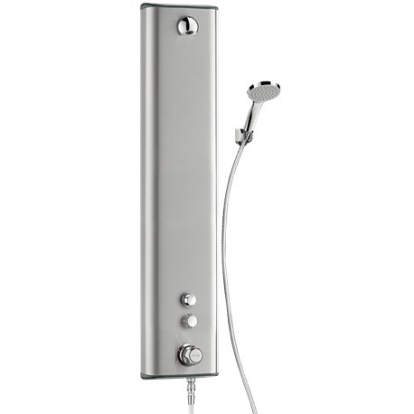 Panneau de douche Securitherm 792324 temporisé, alimentation haute par robinet d'arrêt droit Panneau de douche Securitherm 792324 temporisé, alimentation haute par robinet d'arrêt droit
