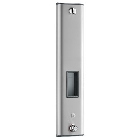 Panneau de douche Securitherm 792504 sur secteur, alimentation haute par robinets d'arrêt droits avec porte-savon
