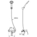 Ensemble de douche Securitouch 2739HYG à cartouche classique , autovidable, raccords stop/check