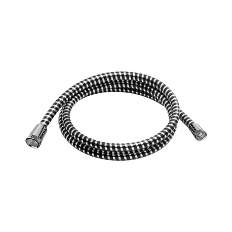 Flexible de douche 834T2 chromé et noir L 2 m