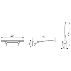 Siège de douche rabattable amovible 511920C anthracite métallisé
