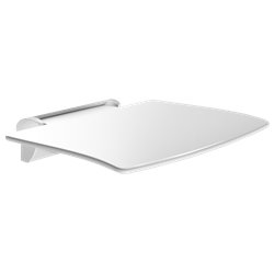 Siège de douche rabattable amovible 511920W blanc mat