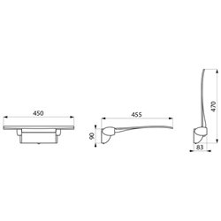 Siège de douche rabattable amovible 511920W blanc mat