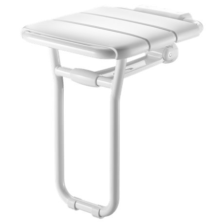 Siège rabbatable avec pied 510400 standard blanc