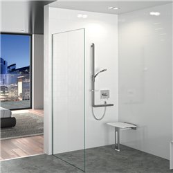 Siège de douche rabattable amovible 511930C anthracite métallisé