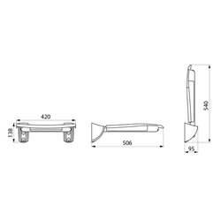 Siège seul 510420 inox poli brillant UltraPolish