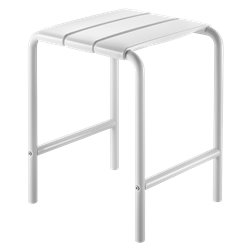 Tabouret 510418 aluminium blanc