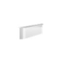 Tablette de douche murale cache fixation 511921W blanc mat