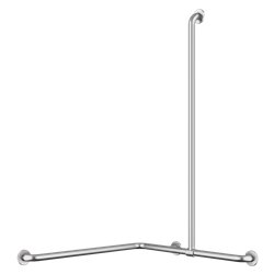 Barre d'angle 2 murs avec remontée verticale 5481S UltraSatin remontée coulissante