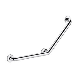 Barre d'appui coudée à 135° 5082P Ø32 mm, 400x400 mm, 3 points de fixation UltraPolish