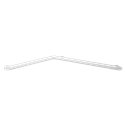 Barre coudée d'angle 2 murs 511941W blanc mat 