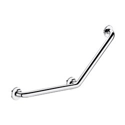 Barre d'appui coudée à 135° 5087P Ø25 mm, 400x400 mm, 3 points de fixation UltraPolish