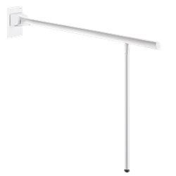 Barre d'appui rabattable avec béquille 511963W 850 mm blanc mat