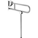 Barre d'appui rabattable 510162S UltraSatin avec béquille, 650 mm