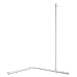 Barre d'angle 2 murs avec remontée verticale coulissante 511949W blanc mat 