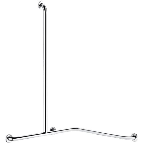 Barre d'angle 2 murs avec remontée verticale 5481GP2 UltraPolish, à gauche remontée fixe