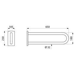 Appui fixe 510161S UltraSatin  