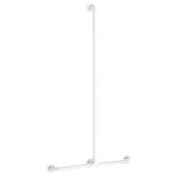 Barre de maintien en T 5440N Blanc avec remontée fixe