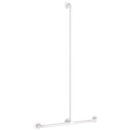 Barre de maintien en T 5440N Blanc avec remontée fixe