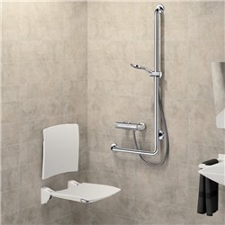 Barre de maintien en L 5071GP2 UltraPolish H 1150 mm, à gauche