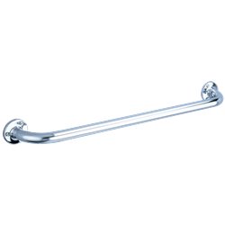 Barre d'appui droite ECO brillant 536 600 mm inox