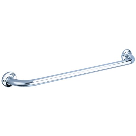 Barre d'appui droite ECO brillant 536 600 mm inox