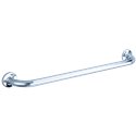 Barre d'appui droite ECO brillant 536 600 mm inox