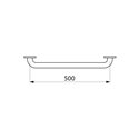 Barre d'appui droite Basic satiné 350505S 500 mm  