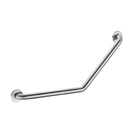 Barre d'appui coudée à 135° 5081S Ø32 mm, 400x400 mm, 2 points de fixation UltraSatin