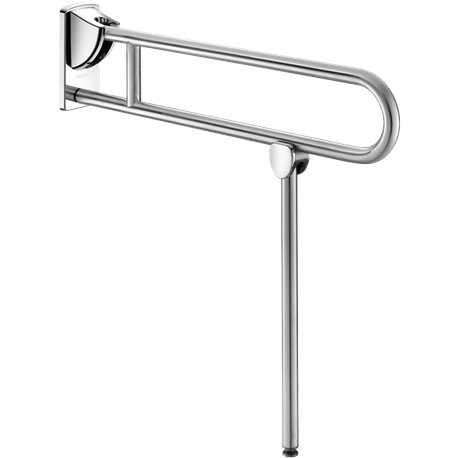Barre d'appui rabattable 510170S UltraSatin avec béquille, 850 mm