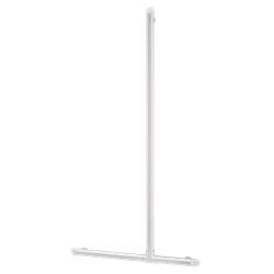 Barre de maintien en T avec remontée verticale coulissante 511944W blanc mat  