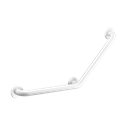 Barre d'appui coudée à 135° 5082W Ø32 mm, 400x400 mm, 3 points de fixation blanc