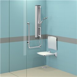 Barre de maintien en L 5071DP2 UltraPolish H 1150 mm, à droite