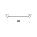 Barre d'appui droite 50505S Ø32 mm, 500 mm UltraSatin