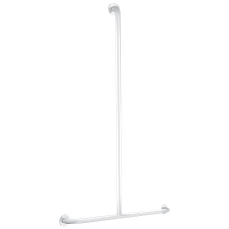 Barre de maintien en T Basic époxy 35440W Blanc  