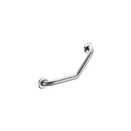 Barre d'appui coudée à 135° 5083S Ø32 mm, 220x220 mm, 2 points de fixation UltraSatin