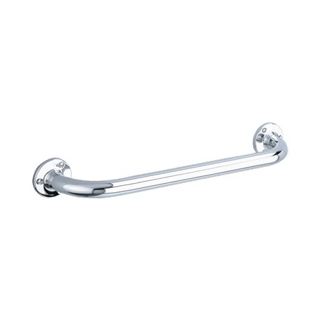 Barre d'appui droite ECO brillant 531 400 mm inox
