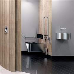 Barre d'appui rabattable 510164P UltraPolish sans béquille, 850 mm