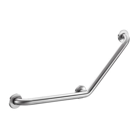 Barre d'appui coudée à 135° Basic satiné 35082S 400x400 mm 
