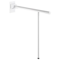 Barre d'appui rabattable avec béquille 511962W 650 mm blanc mat