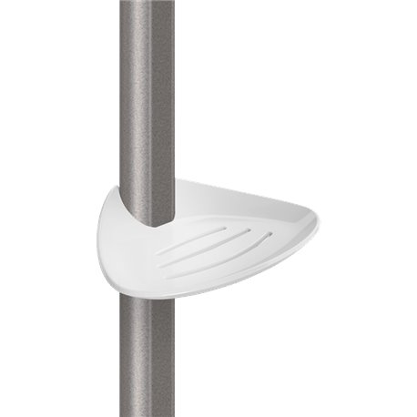 Porte-savon coulissant 511912W blanc mat