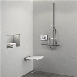 Porte-savon coulissant 511912W blanc mat