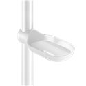 Porte-savon coulissant 510120N clipsable blanc brillant