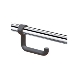 Porte-papier WC pour barre 510081 gris anthracite