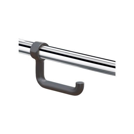 Porte-papier WC pour barre 510081 gris anthracite