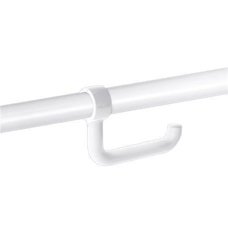 Porte-papier WC pour barre 510081N blanc brillant