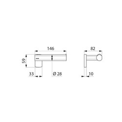 Porte-papier WC mural 511966W blanc mat